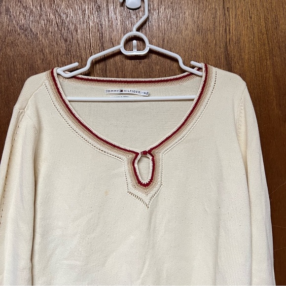 ◽️TOMMY HILFIGER: Women’s XL, cream long sleeve flowy arm sweater w/opening◽️ - Picture 10 of 14